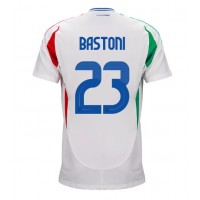 Taliansko Alessandro Bastoni #23 Vonkajší futbalový dres ME 2024 Krátky Rukáv